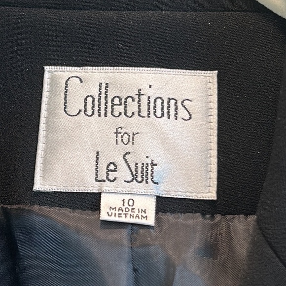 Collections for Le Suit NWT Black Lined Fitted Blazer w/ Front Pockets sz10 NWT - Picture 4 of 11